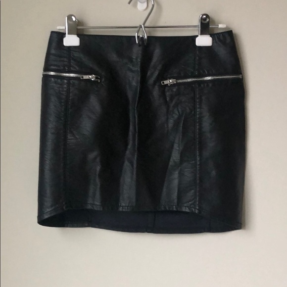 H&M Dresses & Skirts - H&M faux leather skirt